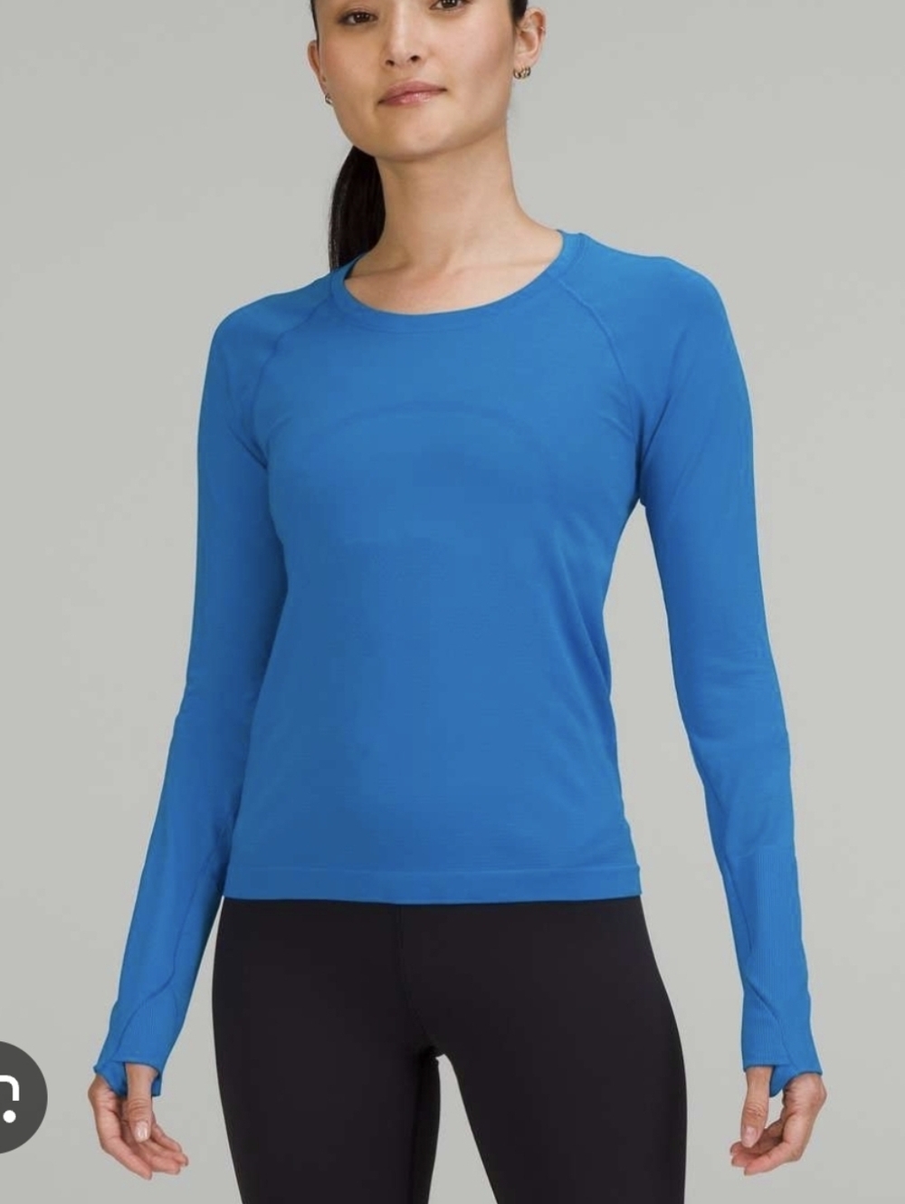Lululemon Swiftly Tech Long Sleeve Race Length Blue Shirt 2.0 Size 6